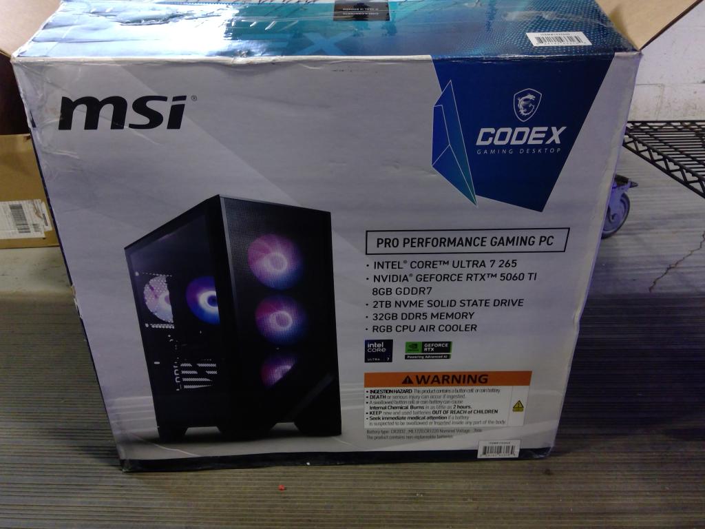 MSI Codex R2 Desktop Computer, New In Box