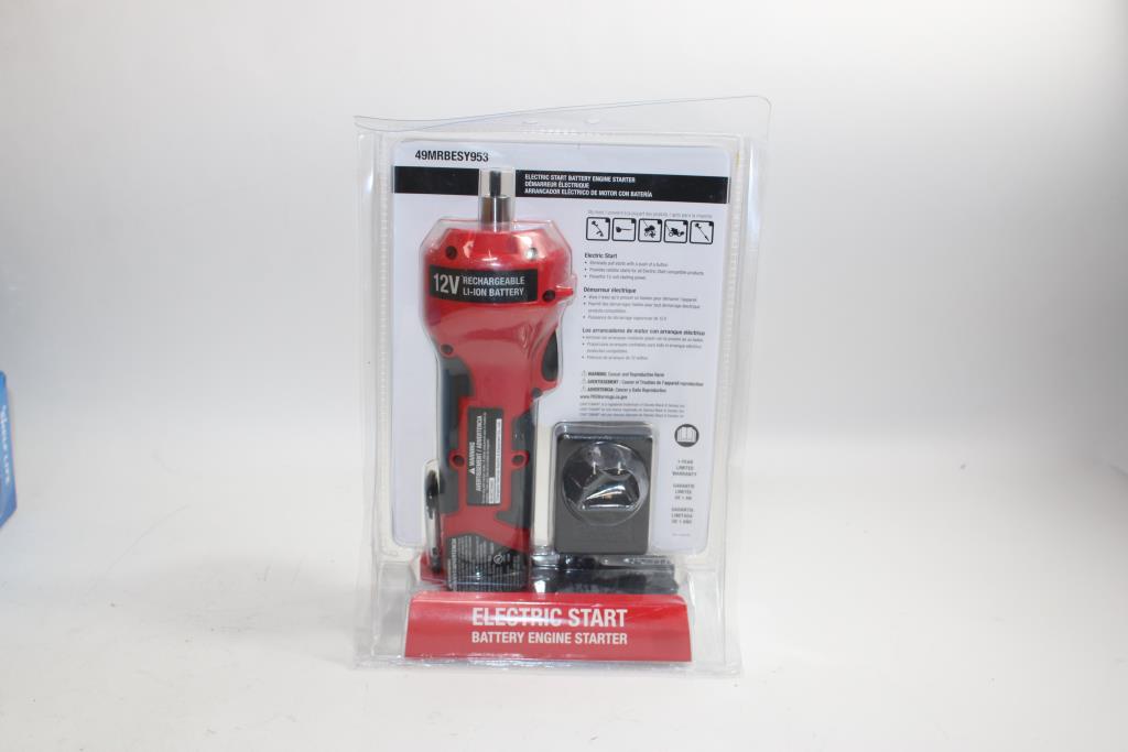 MTD Cordless Jump Start Engine Starter 12V Lithium Ion Battery