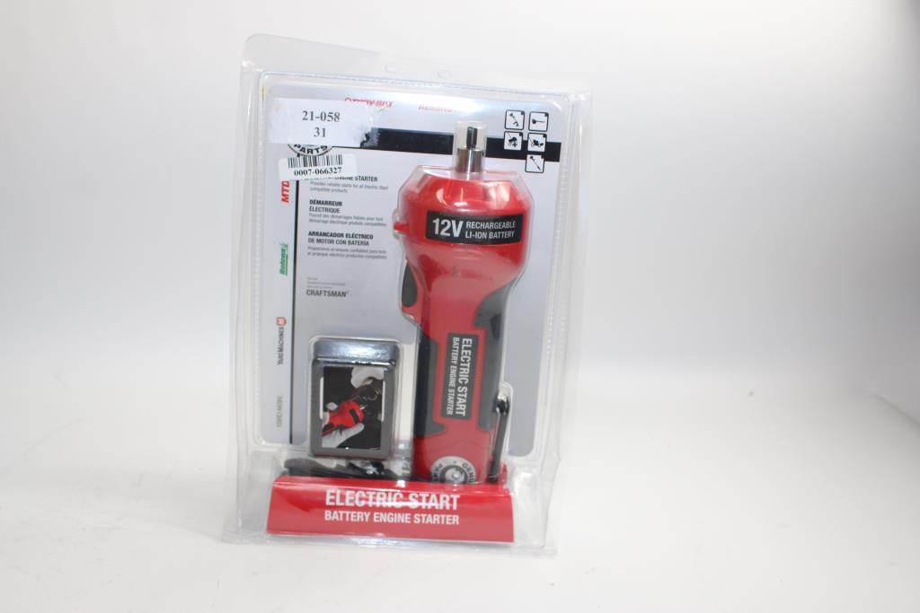 MTD Cordless Jump Start Engine Starter 12V Lithium Ion Battery