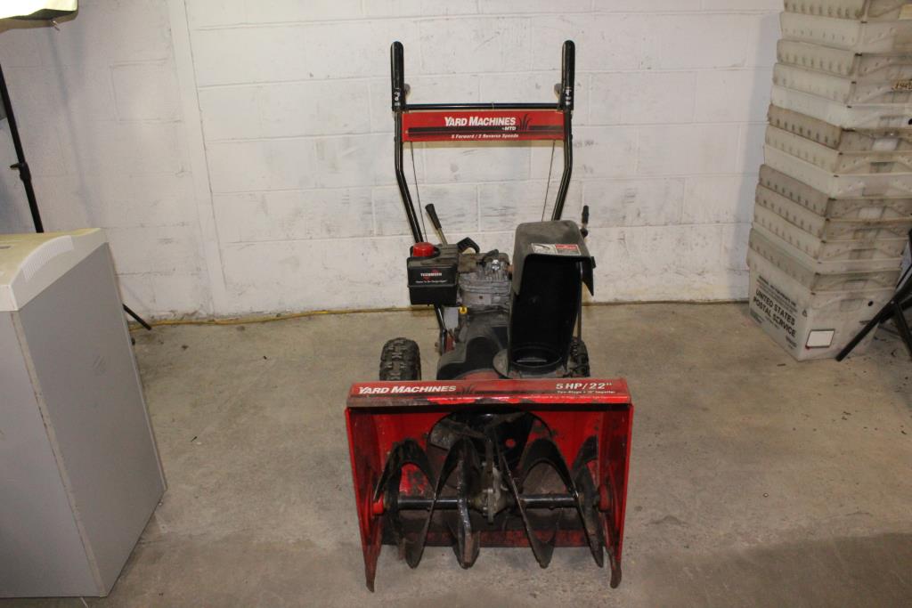 MTD Yard Machine Snow Blower Property Room