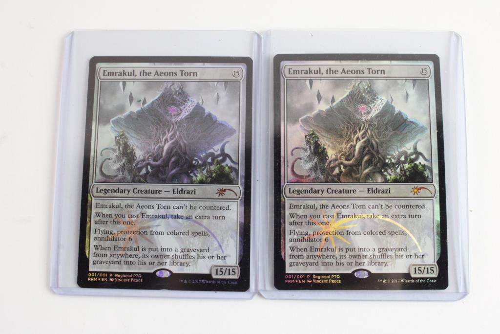 MTG Emrakul, The Aeons Torn Foil Promo Cards, 2 Pieces Property Room