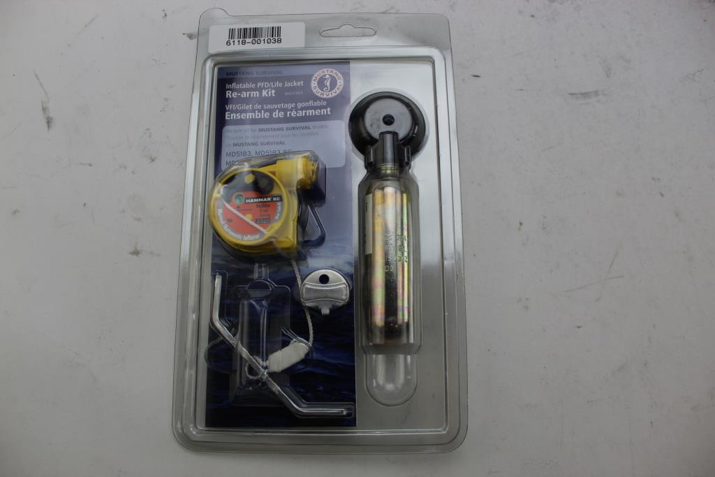 Mustang Survival Inflatable Ped Life Jacket Ma5183 Auto Hydrostatic Re Arm Kit Property Room