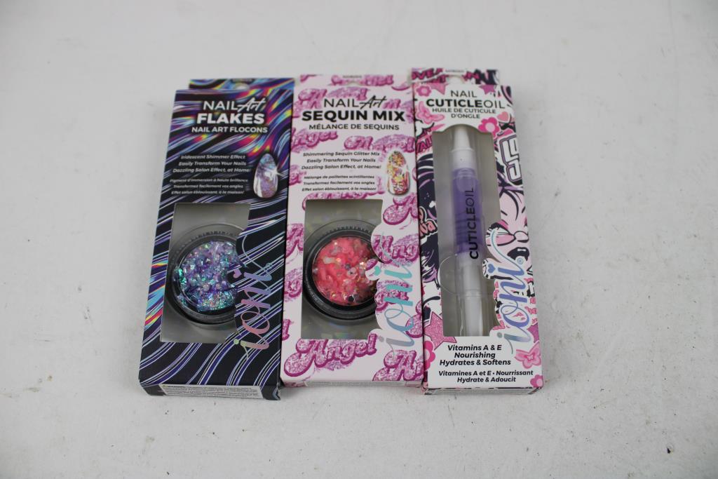 Nail Art Chrome Powder, Cuticle Oil, And More, 11 Pieces