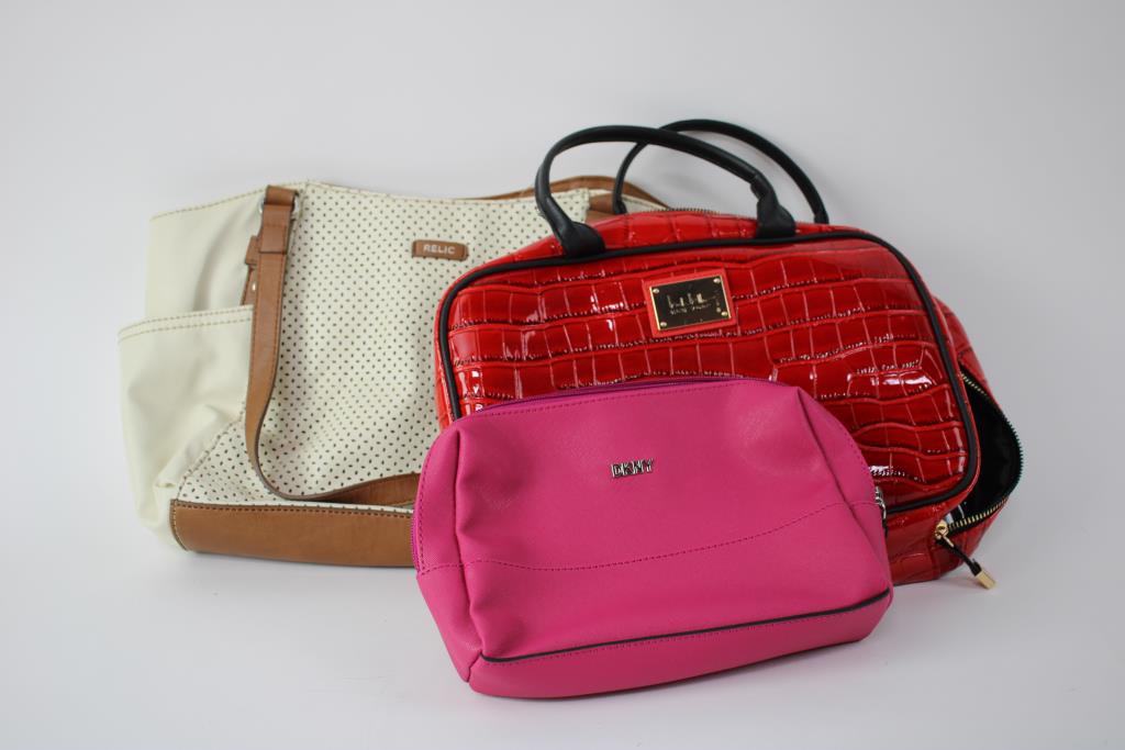 Nautica Duffel Bag, DKNY Pink Leather Make Up Bag, And More, 7+ Pieces