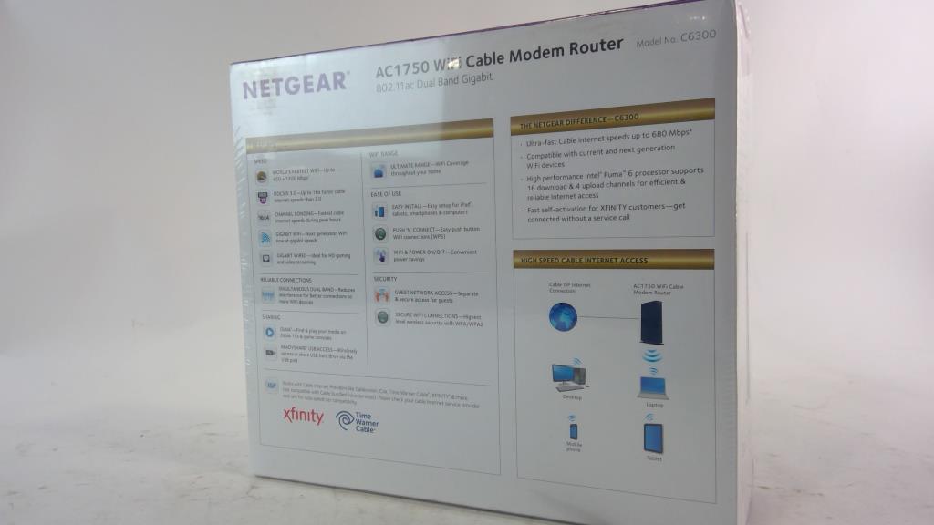 Neat Gear WiFi Cable Modem Router Property Room