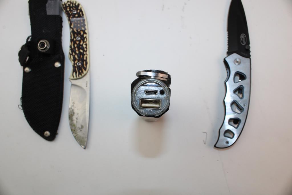 Nebo Pal+ Knife/power Bank/flashlight & More Assorted Knives; 3 Pieces