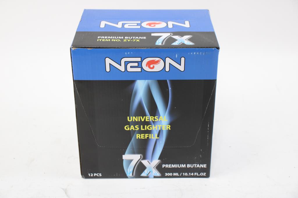 Neon 7x Premium Butane Universal Gas Lighter Refill Property Room