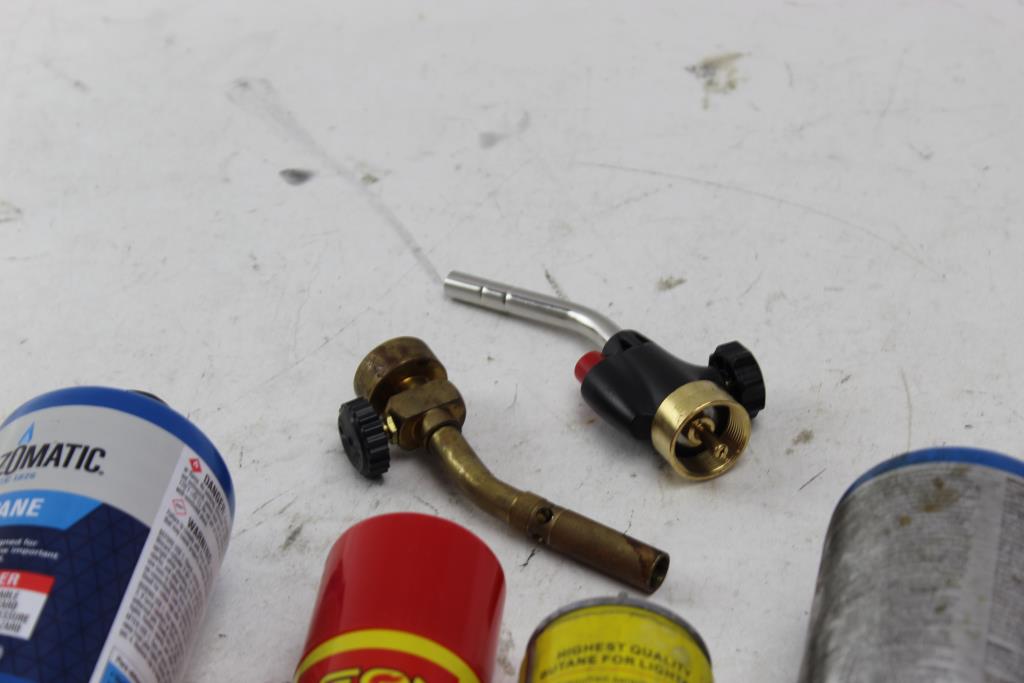 Neon Butane, BernZoMatic Torch Heads, Propane 5+ Items Property Room
