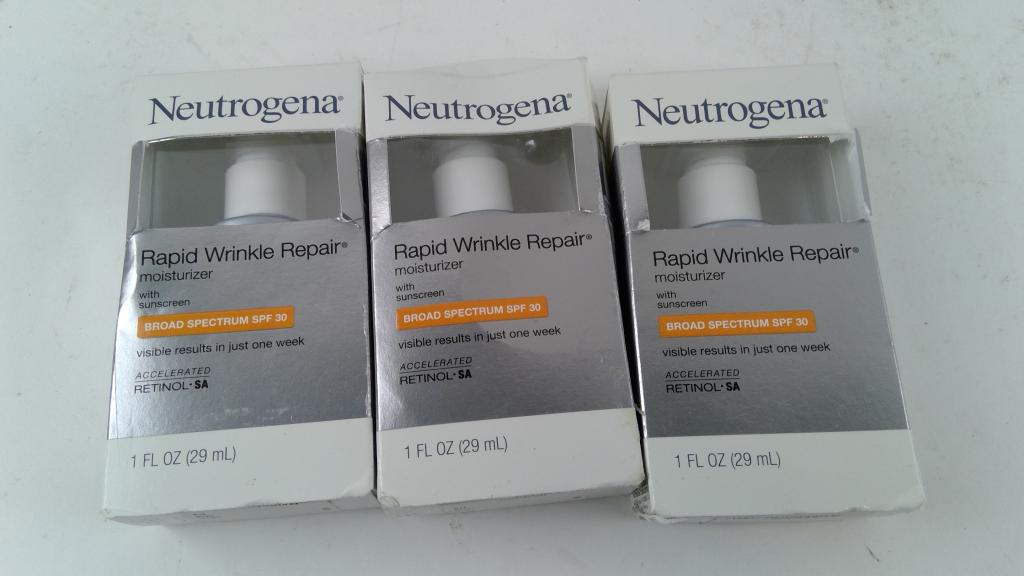 Neutrogena Rapid Wrinkle Repair Broad Spectrum SPF 30 3 Pieces