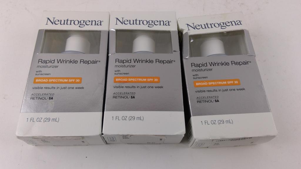 Neutrogena Rapid Wrinkle Repair Broad Spectrum SPF 30 3 Pieces