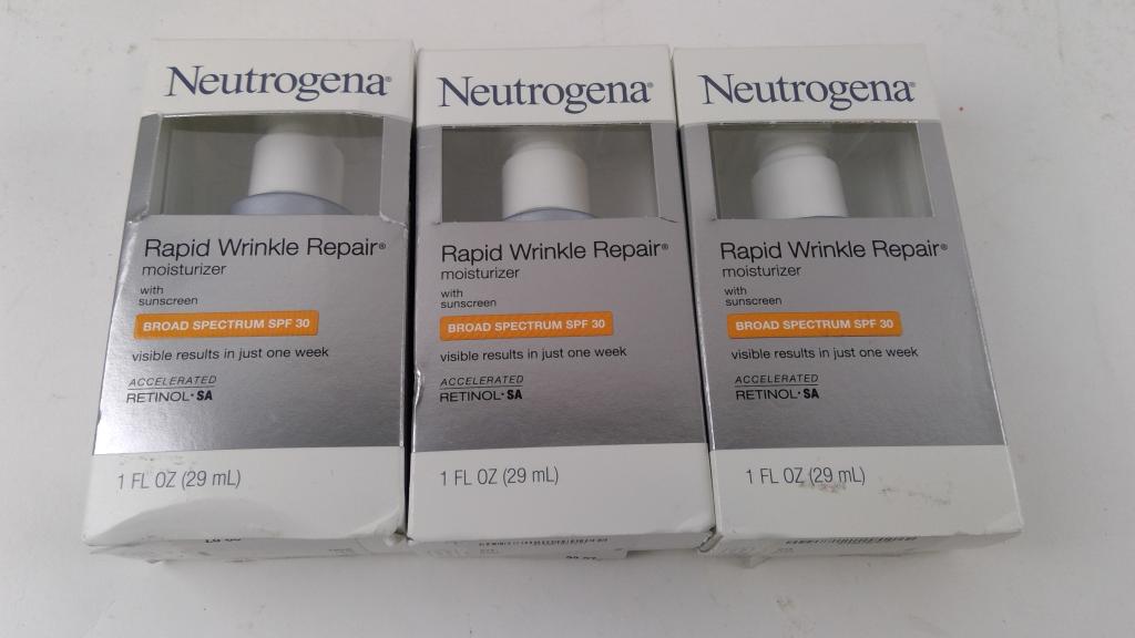 Neutrogena Rapid Wrinkle Repair Broad Spectrum SPF 30 3 Pieces