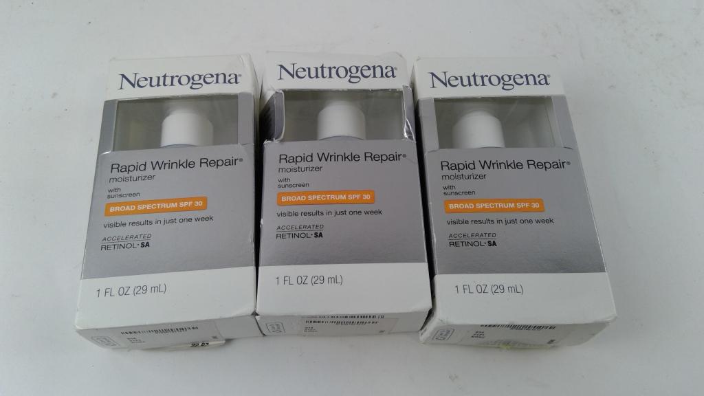 Neutrogena Rapid Wrinkle Repair Broad Spectrum SPF 30 3 Pieces