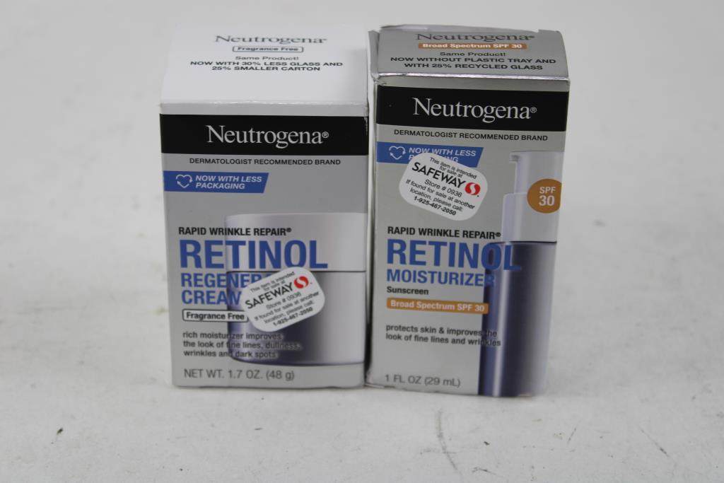 Neutrogena Retinol Regerative Cream, Moisturizer With Sunscreen SPF 30, 2 Pieces