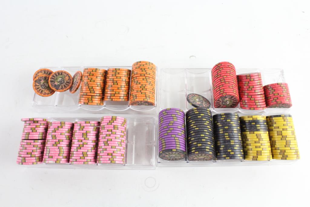 Nevada Jack Poker Chips, 50+ Pieces Property Room
