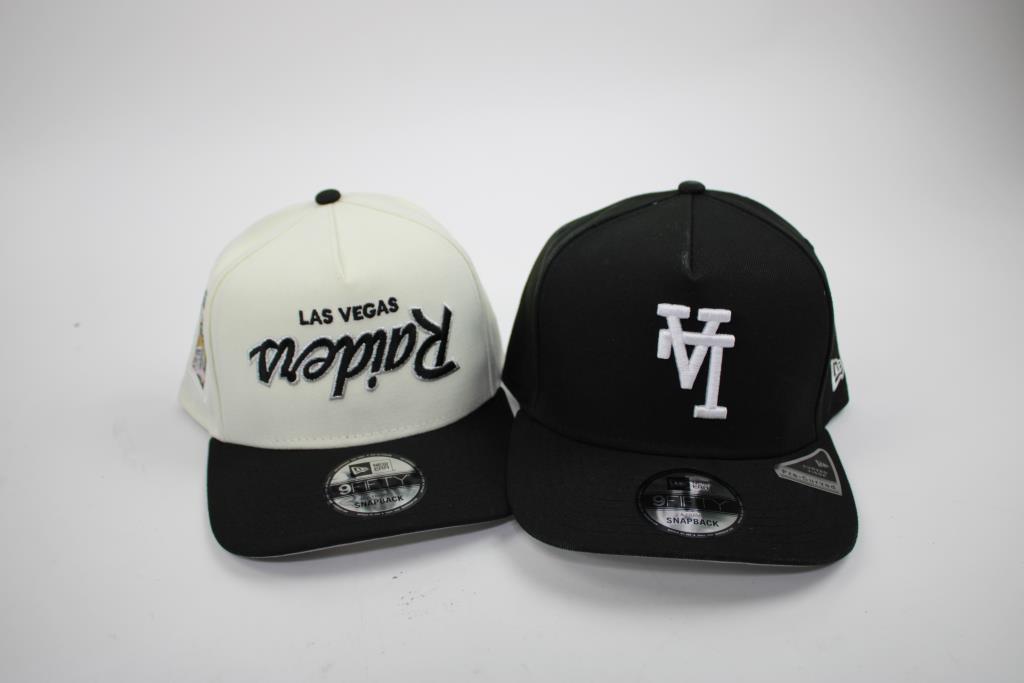 Snapbacks New Era Snapbacks Las Vegas Raiders And LA Dodgers, 2 Pieces | Property ...