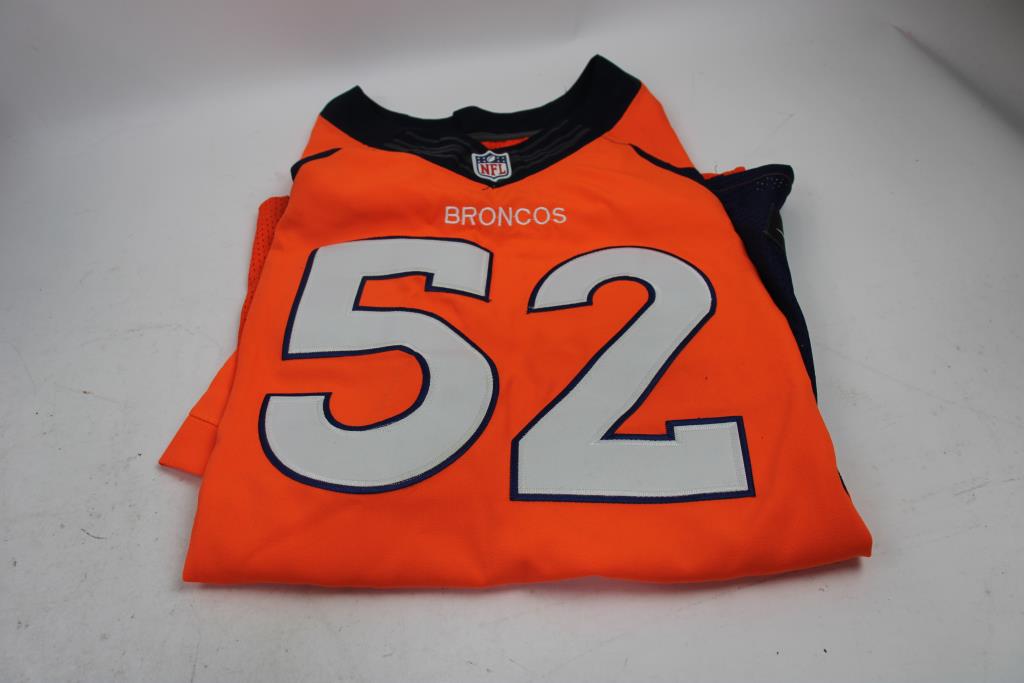NFL Broncos #52 Woodyard Onfield Jersey, Size 52