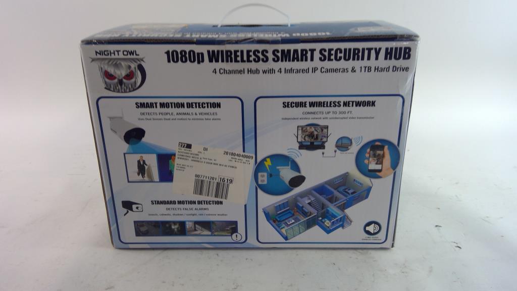 Night Owl 4 Channel Wireless Smart Security Hub Night Owl 1080p Wireless Smart Security Hub | Property Room