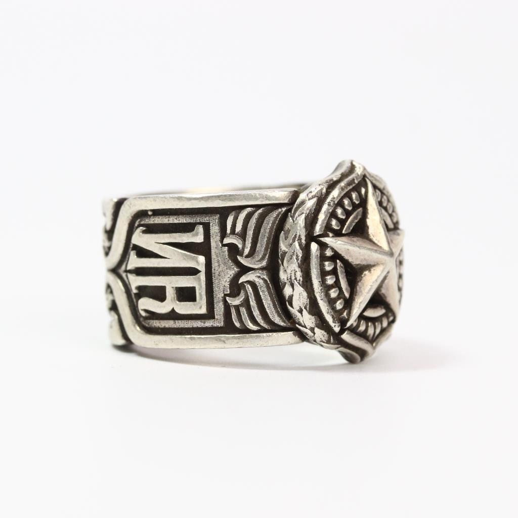 Night Rider Sterling Silver Ring 26.53g | Property Room