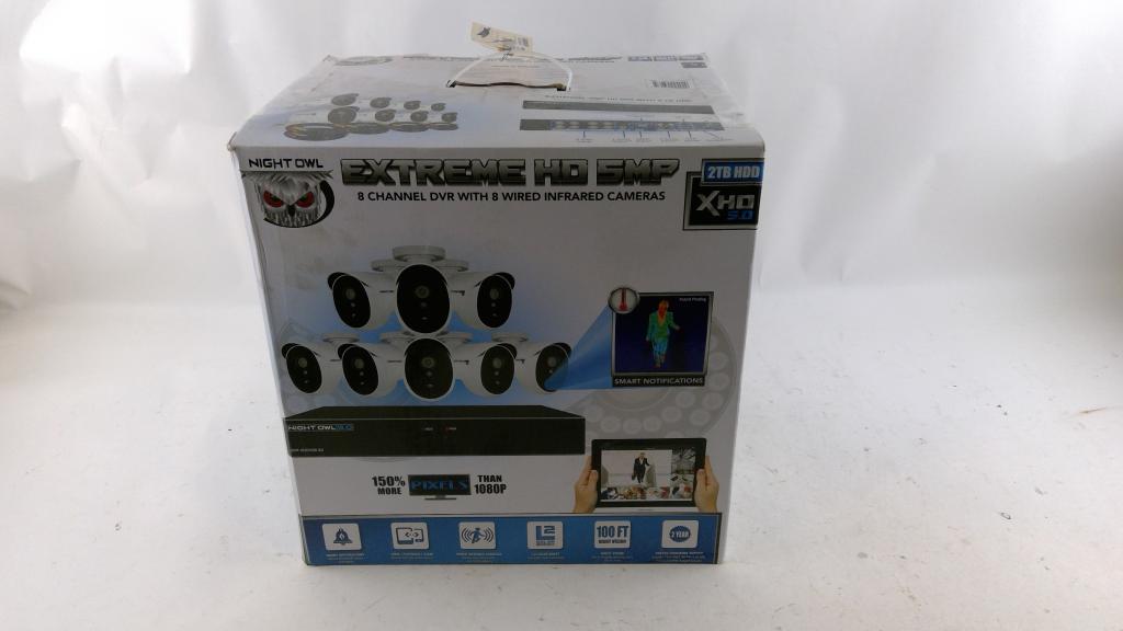 Nightowl Extreme HD SMP 8 Channel DVR With 8 Infrared Cameras