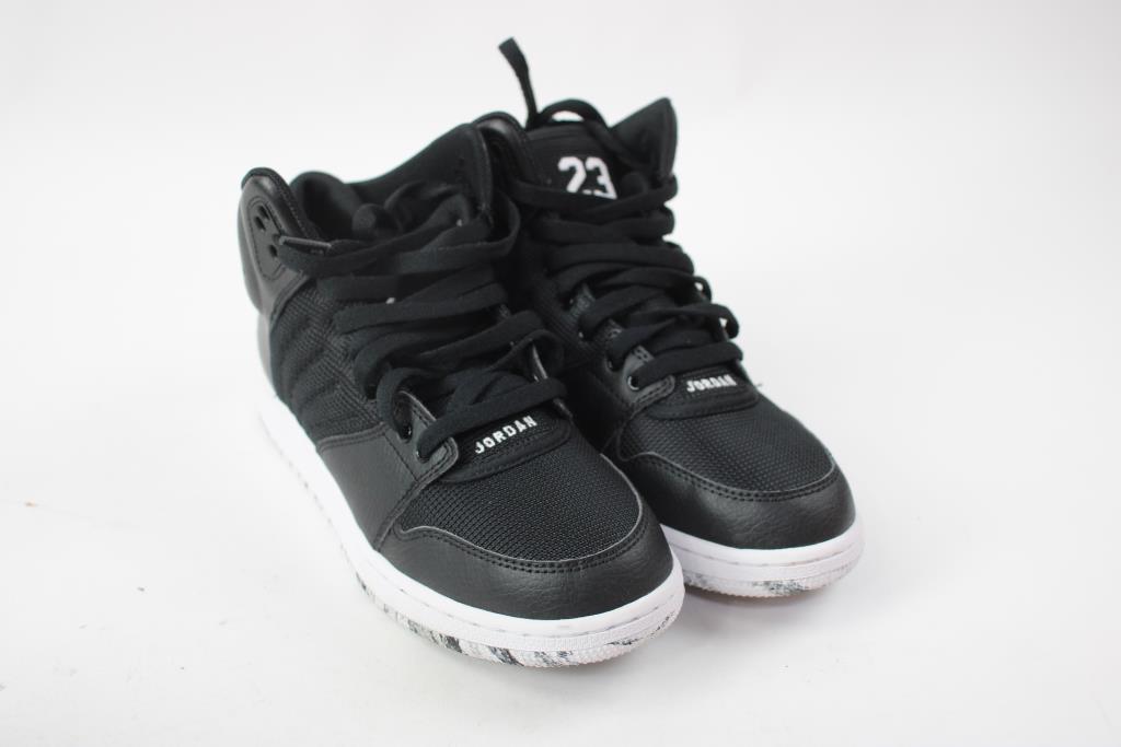 Nike Air Jordan 1 Flight 4 5.5Y Sneakers, Black/White