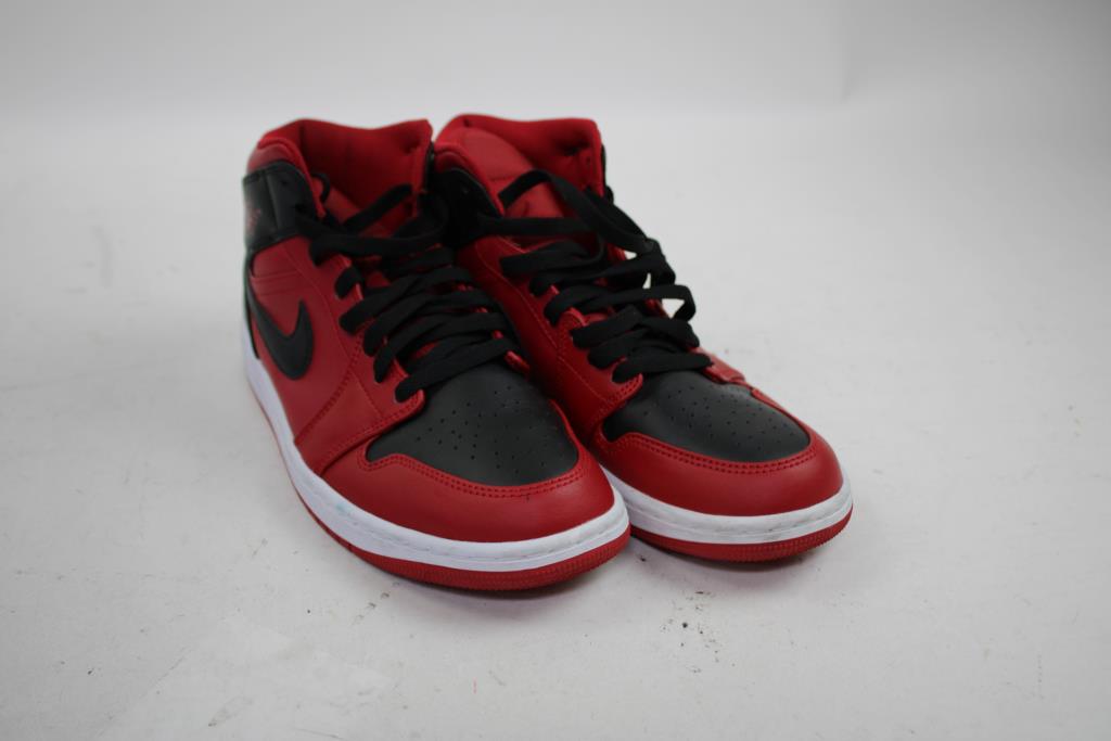 Nike Air Jordan 1 Mid Reverse Bred, Men's Size 8