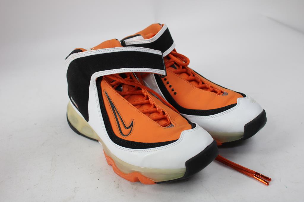 Nike Air Max 360, White/Orange/Black 7.5 Sneakers