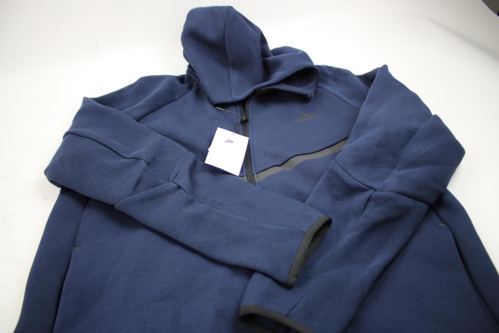 Nike Blue Navy Zip Hoodie Size L