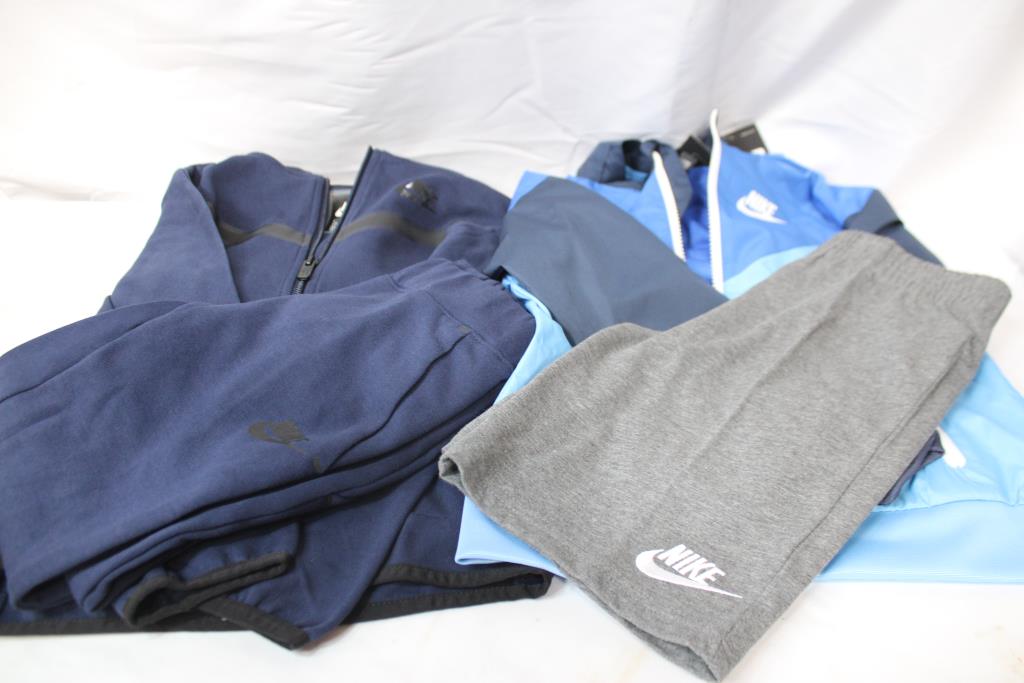 Nike Boys' Sportswear Tech Fleece Outfit, Nike Windbreaker, & Nike Shorts