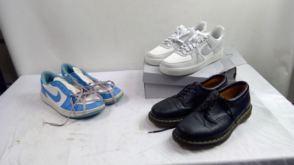 Nike, Dr. Martens Leather Oxfords, Sneakers, Golf Shoes, Sizes 10.5 - 12, 3 Pieces