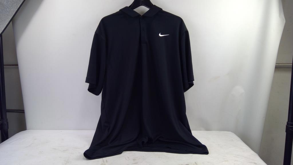 Nike Dri-Fit Golf Polo, Black, XXL