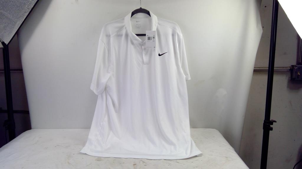 Nike Dri-Fit Golf Polo, White, XXL