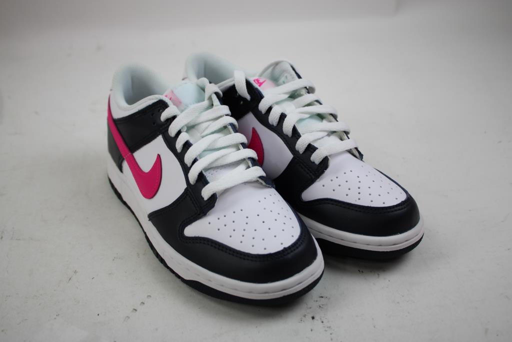 Nike Dunk Low Black/White/Pink 6Y Sneakers