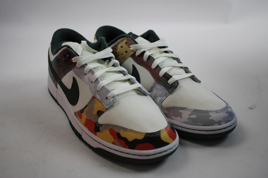 Nike Dunk Low SE Sail Multi-Camo, Men's Size 13 Sneakers