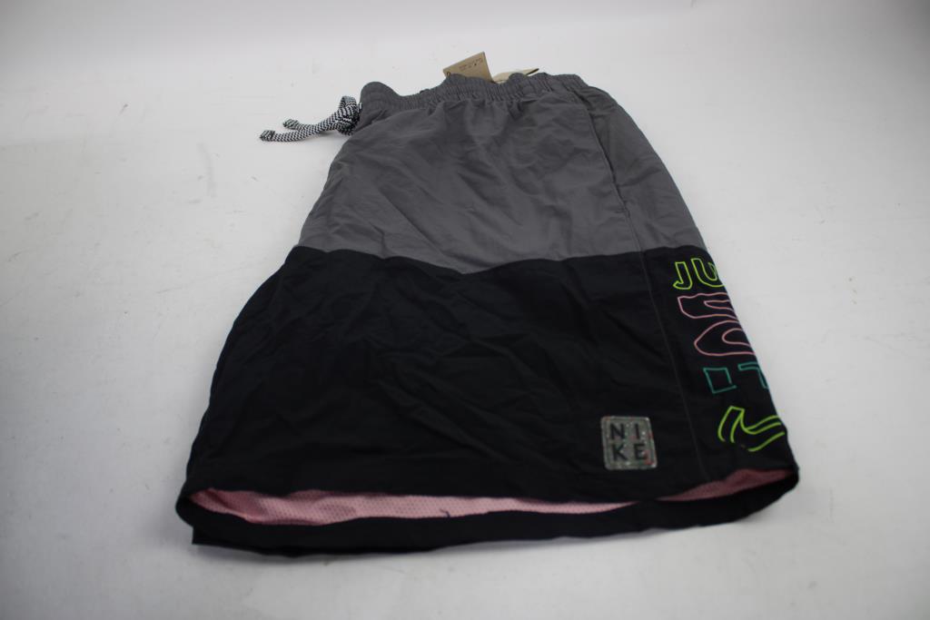 Nike Gray Swim Shorts, Size Small