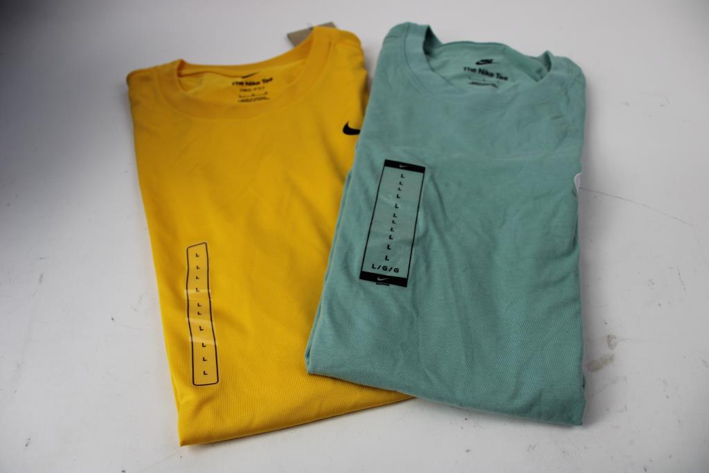 Nike Large Sportswear Club Tee, And Large Dri-Fit Legend Fitness T-Shirt, 2 Pieces