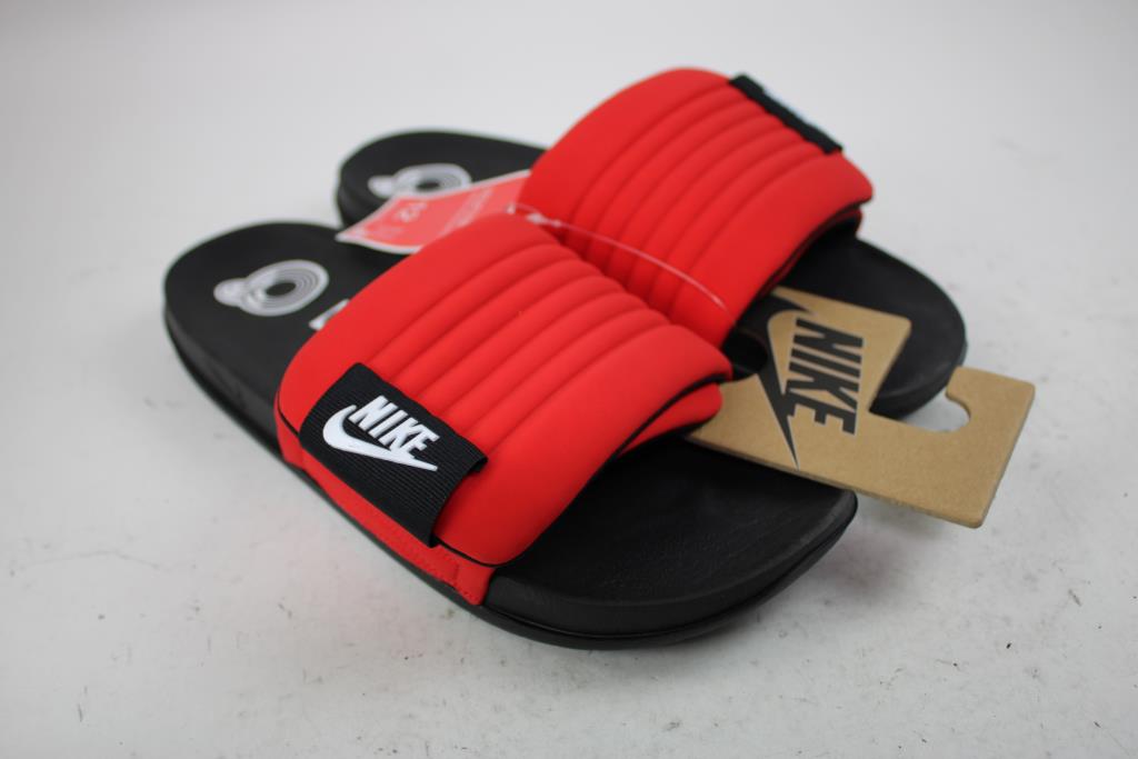 Nike Offcourt Adjust Slides, Red/Black, Men's Size 12
