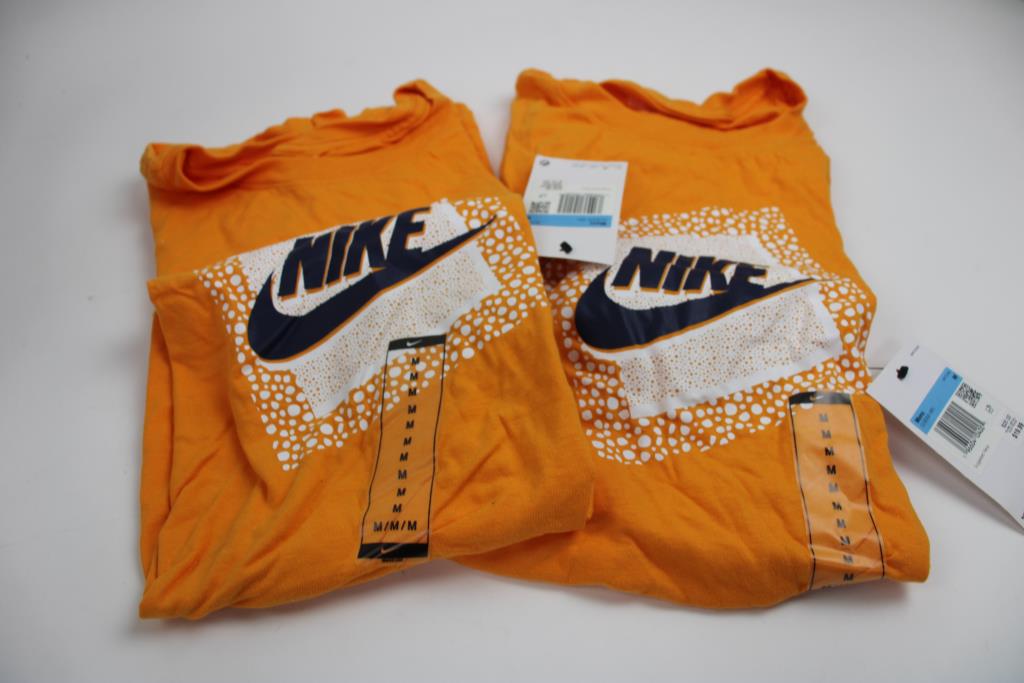 Nike Orange, White T-Shirts, Medium, 3 Pieces