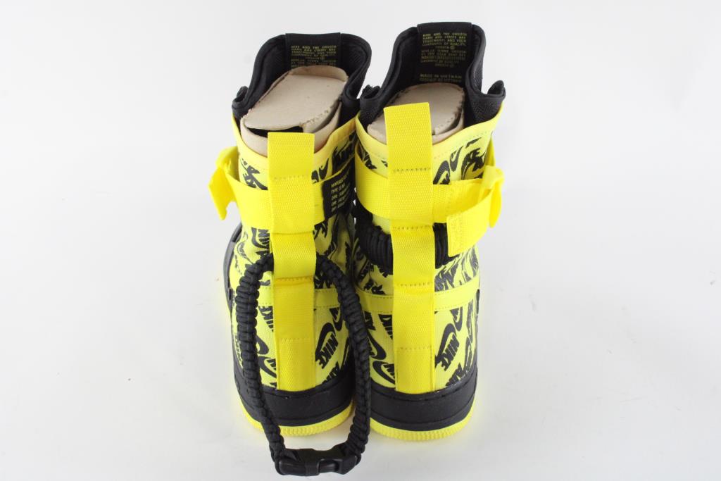 Nike Sf Air Force High Black Dynamic Yellow Nike SF Air  display picture 1
