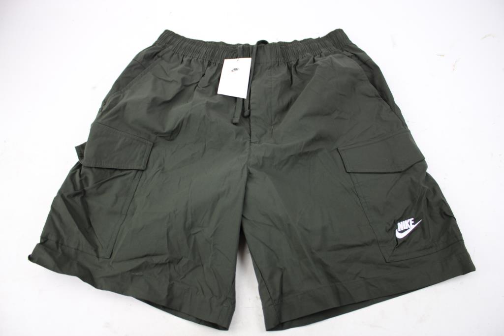 Nike Sport Essentials Men's Utility Shorts, Olive Green, Large