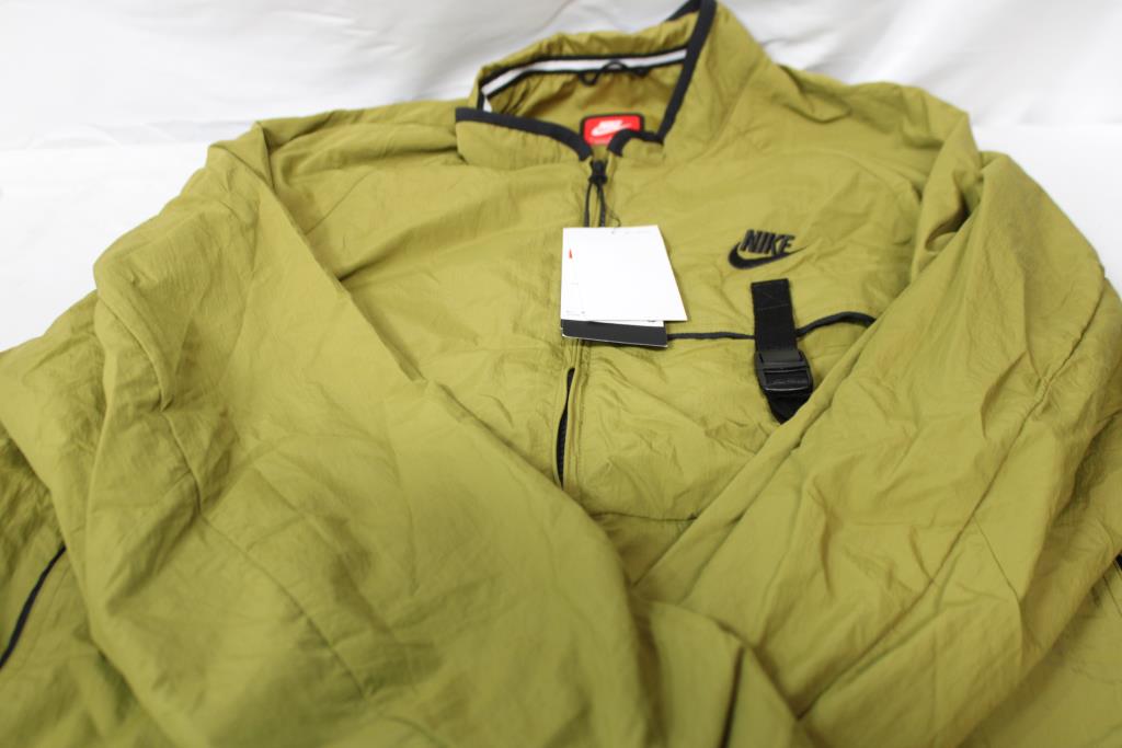 Nike Tech Woven Jacket Men's Large New Green