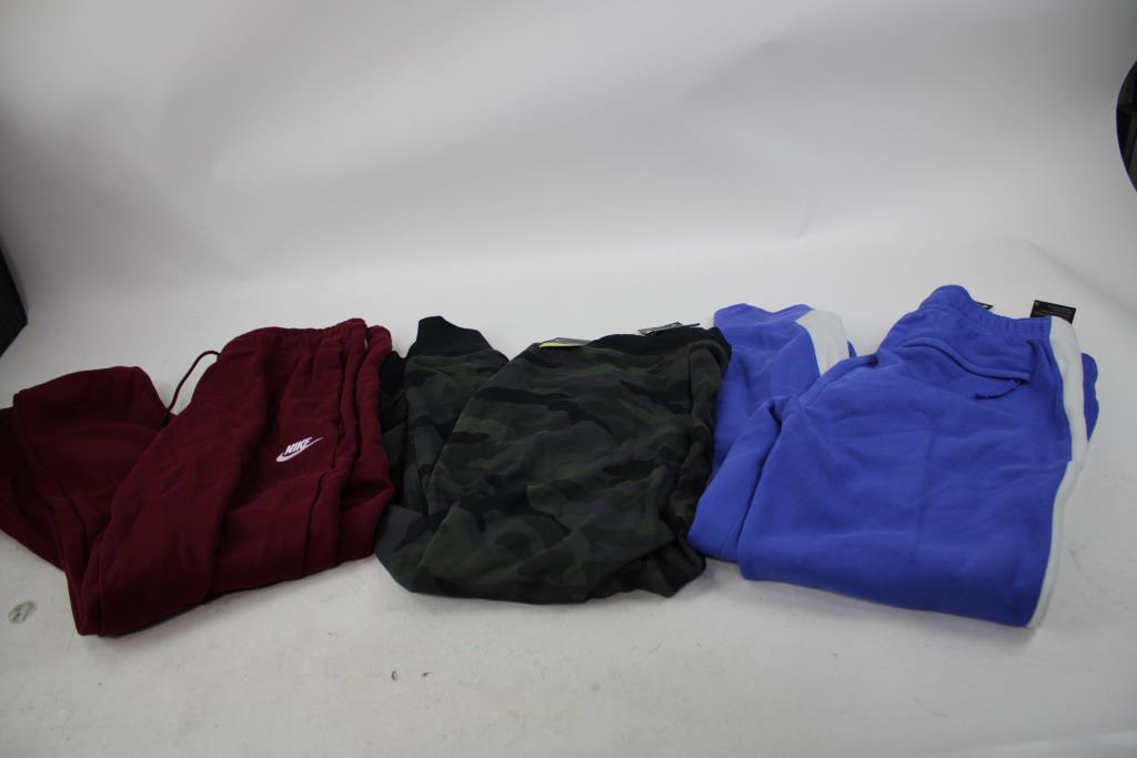 Nike Tribute Jogger Sweatpants, Nike Women's Fleece Sweatpants, Nike Drifit Women's Camo Pants 3 Pieces