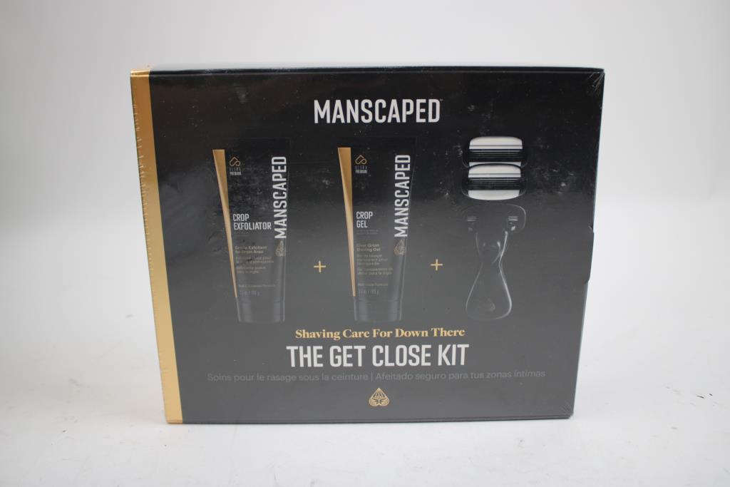 Nike XL Shirt, Large Hoodie, Socks, Sneakers, With Manscaped Shaving Set, 5 Pieces