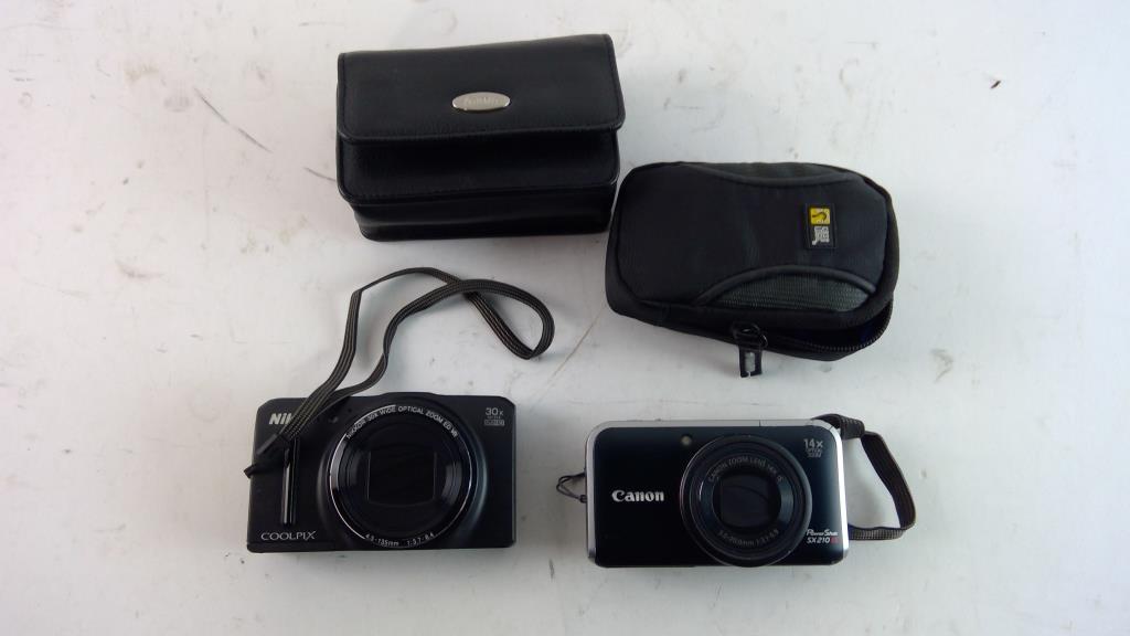 Nikon And Canon Cameras, 2 Pieces | Property Room