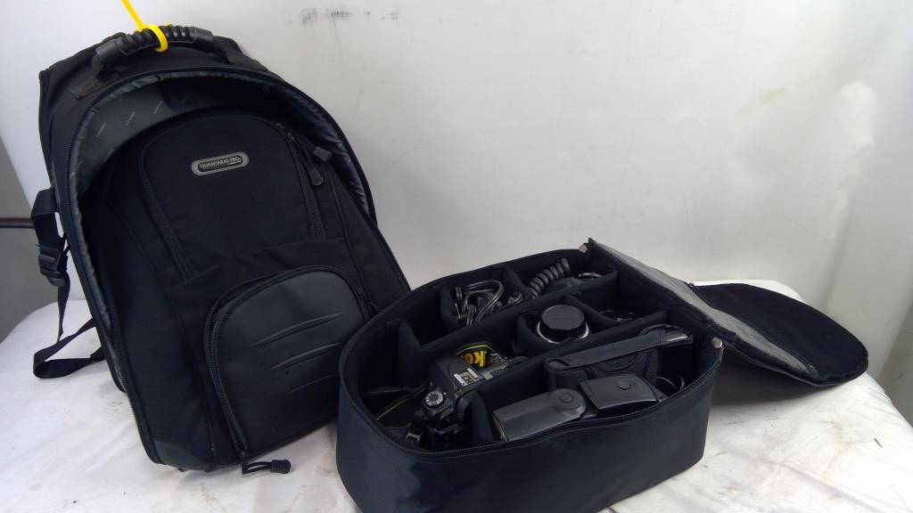 Nikon D80 Digital Camera With Speedlight Flashes, Lenses And More In Quantaray Pro Bag