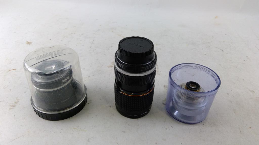 Nikon Nikkor 24mm Camera Lense And More 3 Pieces
