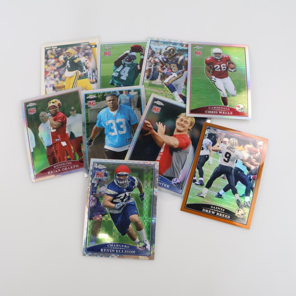 Nine Topps And Upper Deck Trading Cards
