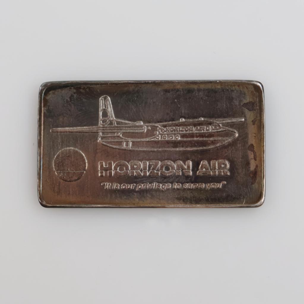 Nine Twenty Five, Inc Horizon Airlines Fine Silver 15 Grams Troy Bar/ With COA