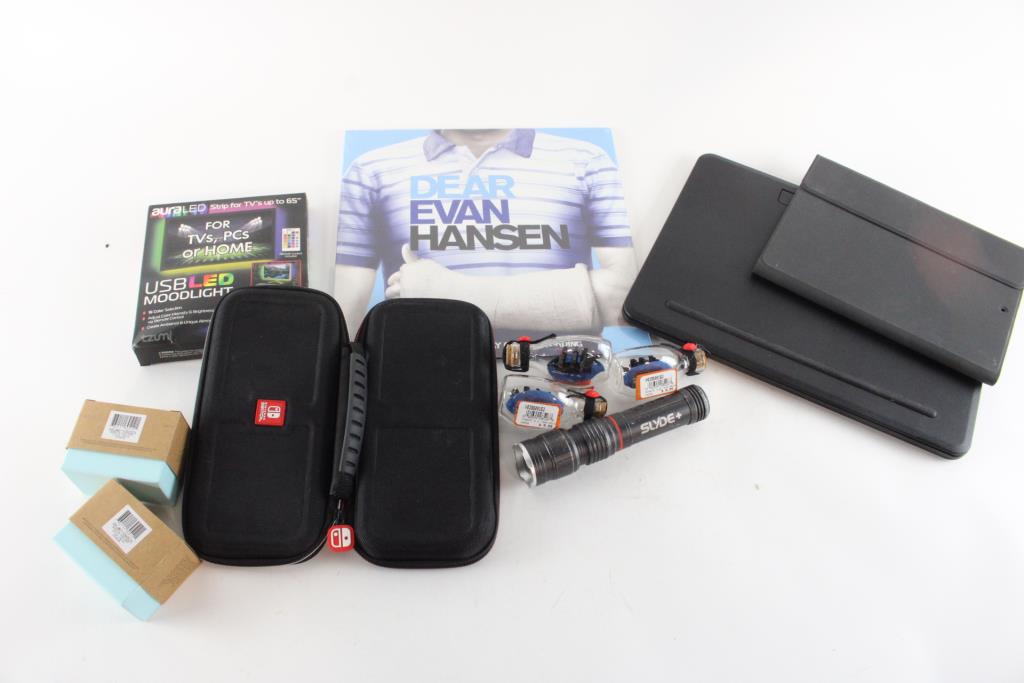 Nintendo Case, Flashlight, Vinyl And More Property Room