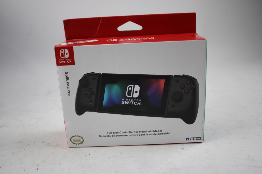 Nintendo Switch Split Pad Pro Full-Size Controller For Handheld Mode, Clear Black