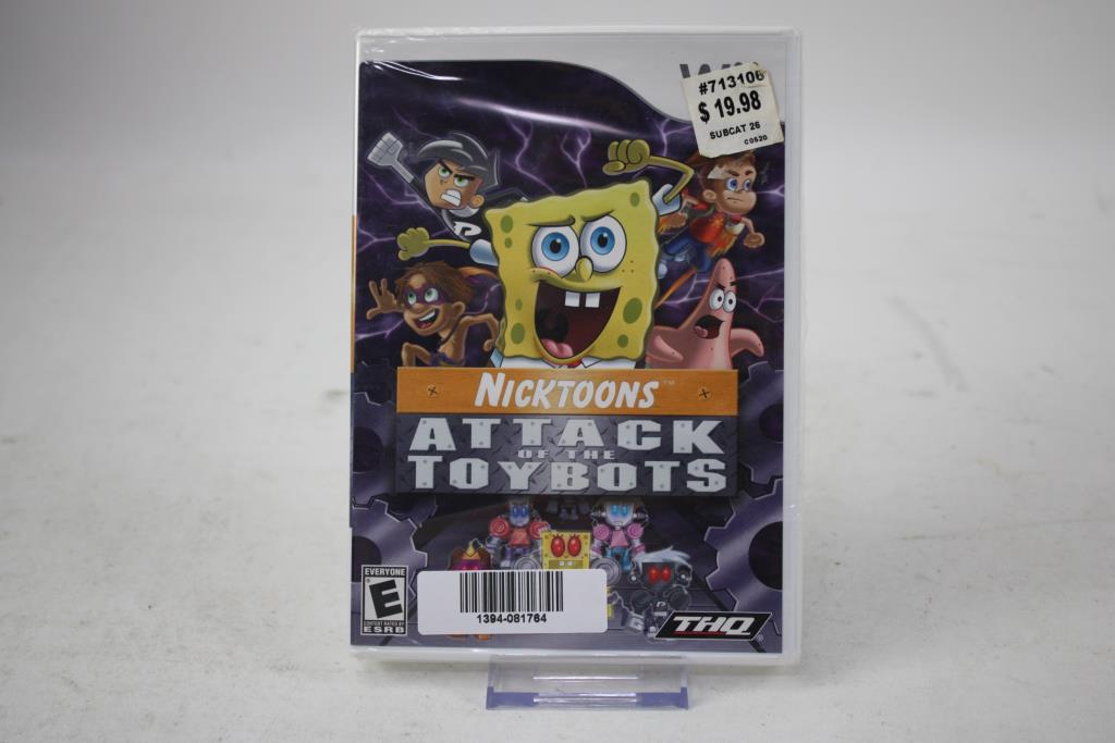 Nintendo Wii Nicktoon Attack Of The Toybots Video Game